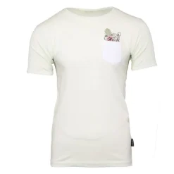 BLAGGIO Tee shirt maddy avec poche colorée imprimé rose Homme VERT CLAIR Best