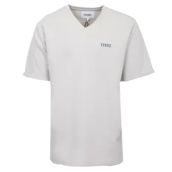 GIANFRANCO FERRE Tee shirt manches courtes col V texturé avec logo Homme GRIS CLAIR Online