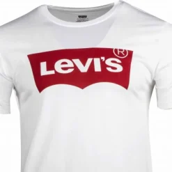 LEVI'S Tee shirt manches courtes 100% coton Homme BLANC Outlet