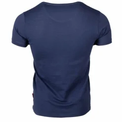 BLAGGIO Tee shirt manches courtes imprime coton doux Capitaine maxwell assor 24 Homme BLEU FONCE Hot