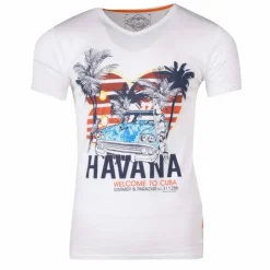 BLAGGIO Tee shirt manches courtes imprime coton doux Cuba molly assor 24 Homme BLANC Sale