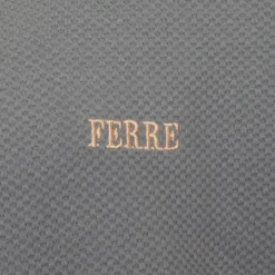 GIANFRANCO FERRE Tee shirt manches courtes col V texturé avec logo Homme VERT Clearance