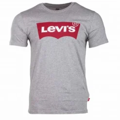 LEVI'S Tee shirt manches courtes 100% coton Homme GRIS Hot