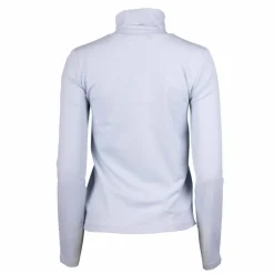 CALVIN KLEIN Tee shirt manches longues col roulé logo 95% coton Femme BLEU CLAIR Hot