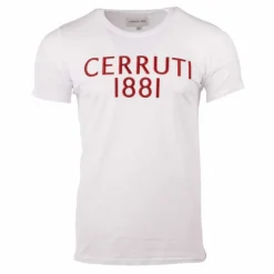 CERRUTI Tee shirt mc court col rond abruzzo 17744 Homme BLANC Sale
