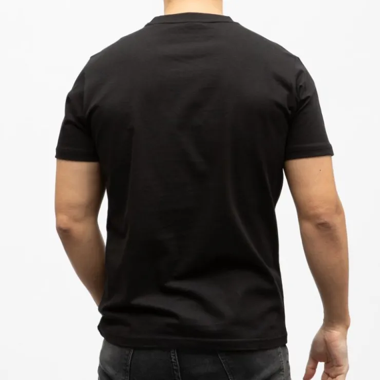 HELVETICA Tee shirt monaco coton Homme NOIR