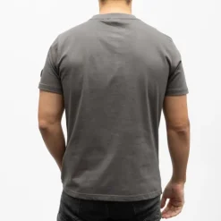 HELVETICA Tee shirt monaco coton Homme GRIS FONCE