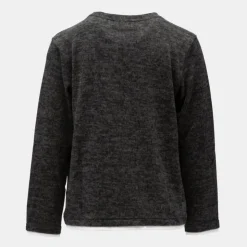 DEELUXE 74 Tee shirt monan dark grey col rond avec col blanc Enfant GRIS FONCE New