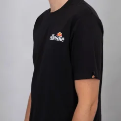 ELLESSE Tee shirt col rond regular logo brodé Homme NOIR Clearance