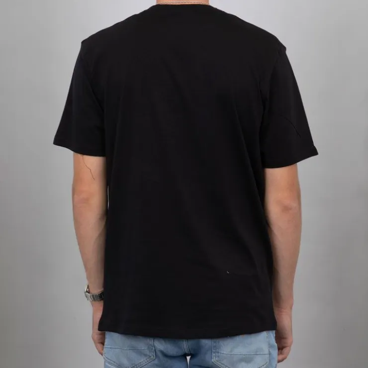 ELLESSE Tee shirt col rond regular logo brodé Homme NOIR Clearance