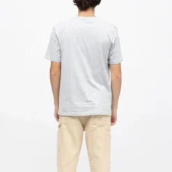 ELLESSE Tee shirt noir col rond regular logo brodé Homme GRIS CLAIR Hot