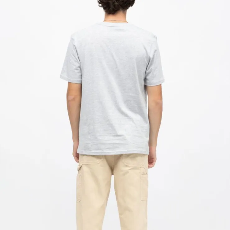 ELLESSE Tee shirt noir col rond regular logo brodé Homme GRIS CLAIR Hot