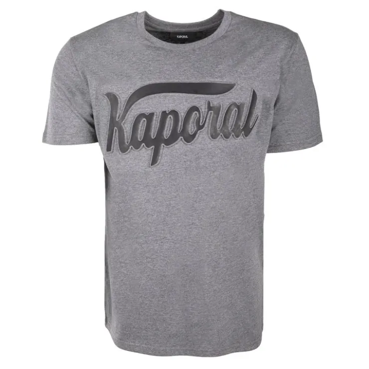 KAPORAL Tee shirt otto logo poitrine en relief Homme GRIS Hot
