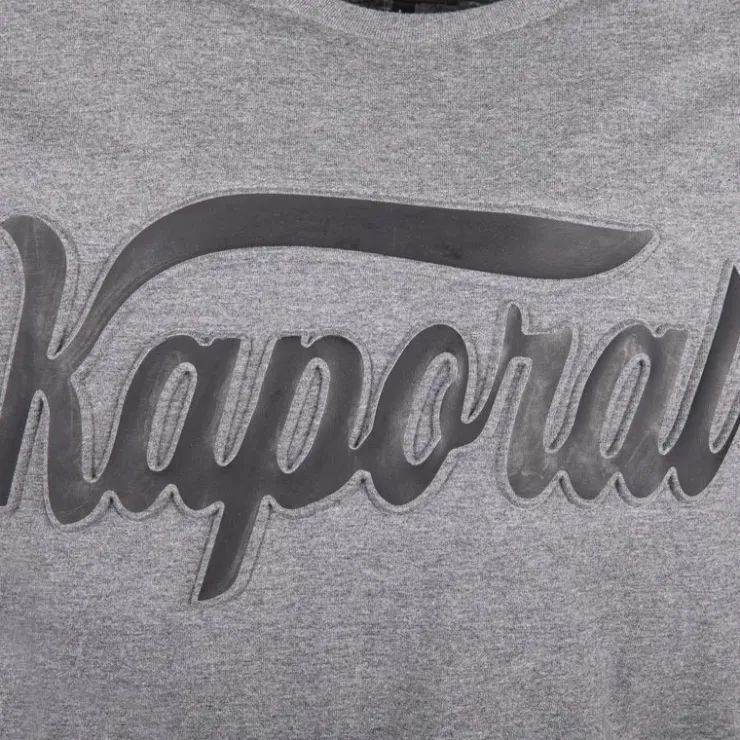 KAPORAL Tee shirt otto logo poitrine en relief Homme GRIS Hot