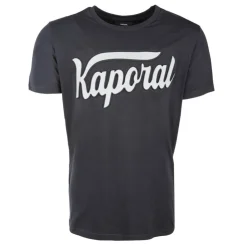 KAPORAL Tee shirt otto logo poitrine en relief Homme NOIR Sale