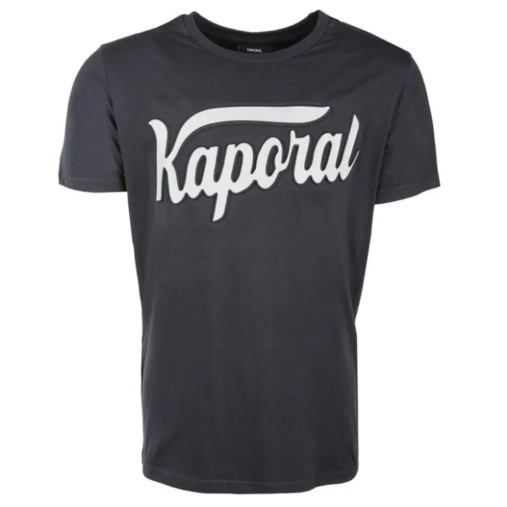 KAPORAL Tee shirt otto logo poitrine en relief Homme NOIR Sale