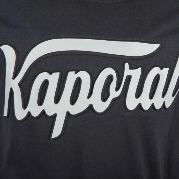 KAPORAL Tee shirt otto logo poitrine en relief Homme NOIR Sale
