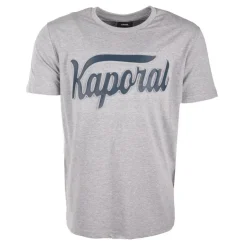 KAPORAL Tee shirt otto logo poitrine en relief Homme GRIS CLAIR