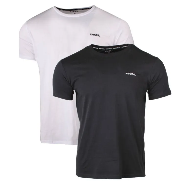KAPORAL Tee shirt pack de 2 naguy Homme NOIR