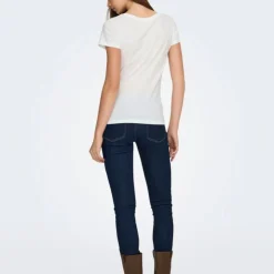 JDY Tee shirt paris cloud dancer studio coeur à strass motive Femme BLANC Online