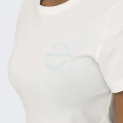 ONLY PLAY Tee shirt Picca coton bio Femme BLANC New