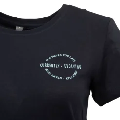 ONLY PLAY Tee shirt Picca coton bio Femme NOIR Hot