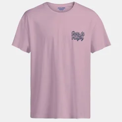 JACK & JONES Tee shirt pink nectar avec imprimé rugby Homme ROSE Best