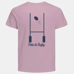 JACK & JONES Tee shirt pink nectar avec imprimé rugby Homme ROSE Best