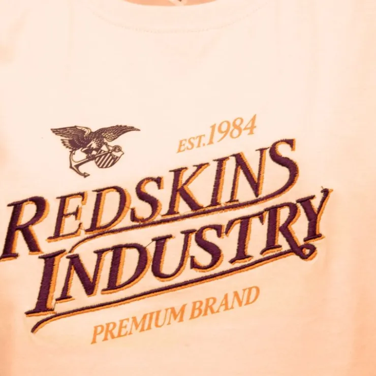 REDSKINS Tee shirt Premium Brand 8/16ans Enfant ORANGE CLAIR Hot