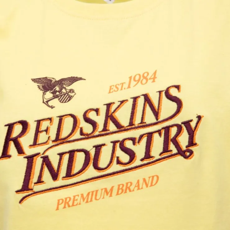 REDSKINS Tee shirt Premium Brand 8/16ans Enfant JAUNE Hot