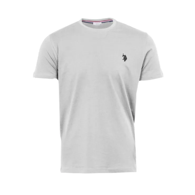 US POLO Tee shirt ras de cou décontracté mick Homme GRIS CLAIR Hot
