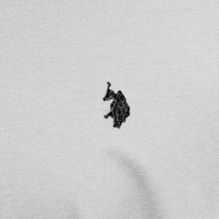 US POLO Tee shirt ras de cou décontracté mick Homme GRIS CLAIR Hot