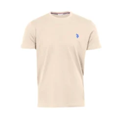 US POLO Tee shirt ras de cou décontracté mick Homme BEIGE Best