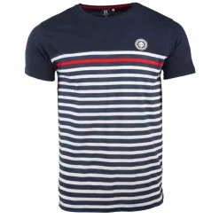 BLAGGIO Tee shirt rayé marinière Homme BLEU FONCE Online