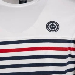 BLAGGIO Tee shirt rayé marinière Homme BLANC Outlet