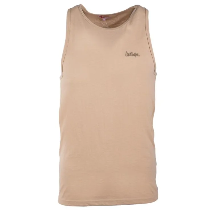 LEE COOPER Tee shirt sans manches uni Homme BEIGE Hot
