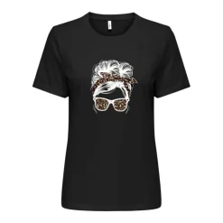 ONLY Tee shirt stella imprimé motif léopard Femme NOIR Online