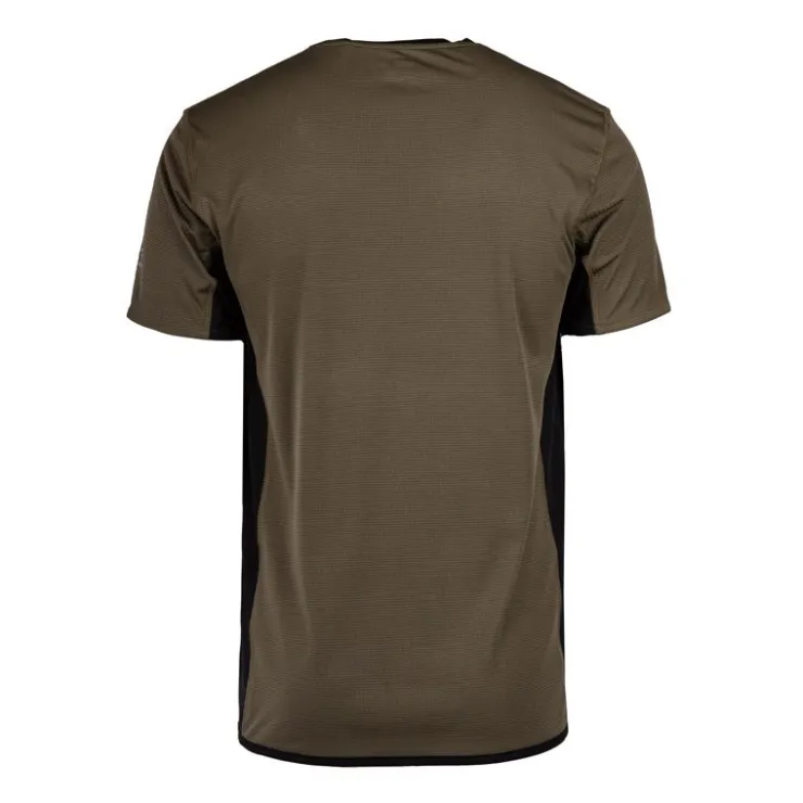 BEST MOUNTAIN Tee shirt technique bi-couleur Homme KAKI