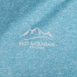 BEST MOUNTAIN Tee shirt technique insertions contrastantes Homme BLEU PETROLE Hot