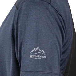 BEST MOUNTAIN Tee shirt technique uni Homme BLEU FONCE Online