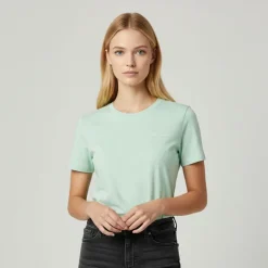 ONLY Tee shirt Texi coton couleur vert d'eau Femme VERT CLAIR Sale