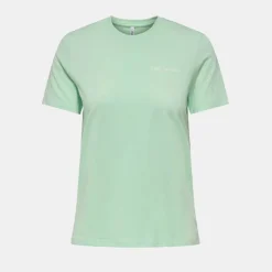 ONLY Tee shirt Texi coton couleur vert d'eau Femme VERT CLAIR Sale