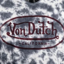 VON DUTCH Tee shirt tie&dye et blanc logo poitrine Homme GRIS Online