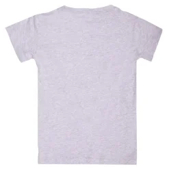 LOTTO Tee shirt tissu chiné imprimé logo blason Enfant GRIS Hot