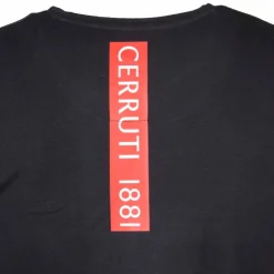 CERRUTI Tee shirt uni col rond Homme NOIR Hot