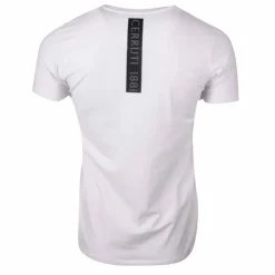 CERRUTI Tee shirt uni col rond Homme BLANC Outlet