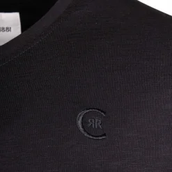 CERRUTI Tee shirt uni col V Aquarossa Homme NOIR Best