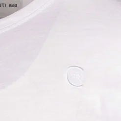 CERRUTI Tee shirt uni col V Aquarossa Homme BLANC Online