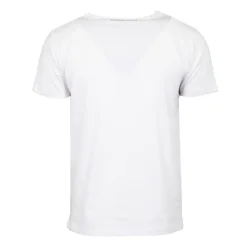 GEORGES RECH Tee shirt uni coton avec carré coloré Homme BLANC Sale