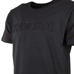 KAPORAL Tee shirt uni en coton ulric Homme NOIR Outlet